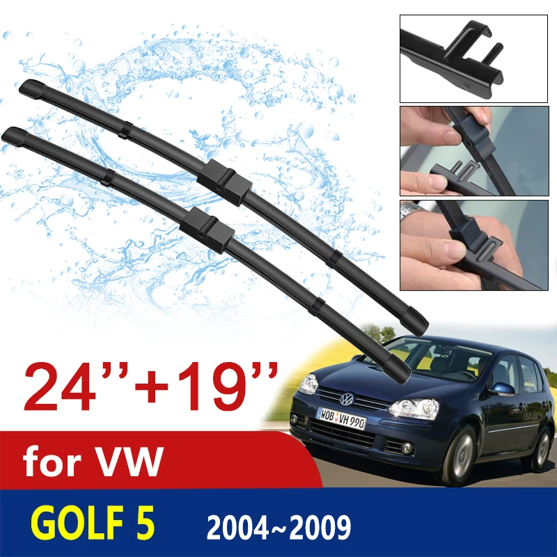 

Car Wiper Blade for Volkswagen VW Golf 5 MK5 Golf V Rabbit 1K GTI 2004~2009 Front Windscreen Windshield Window Wipers Car Goods