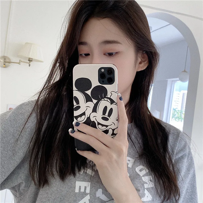 

Disney original phone case is suitable for iPhone 7/8/8P/X/XRXS/XSMAX/11/12/Pro/minPhone Mickey Case Cover
