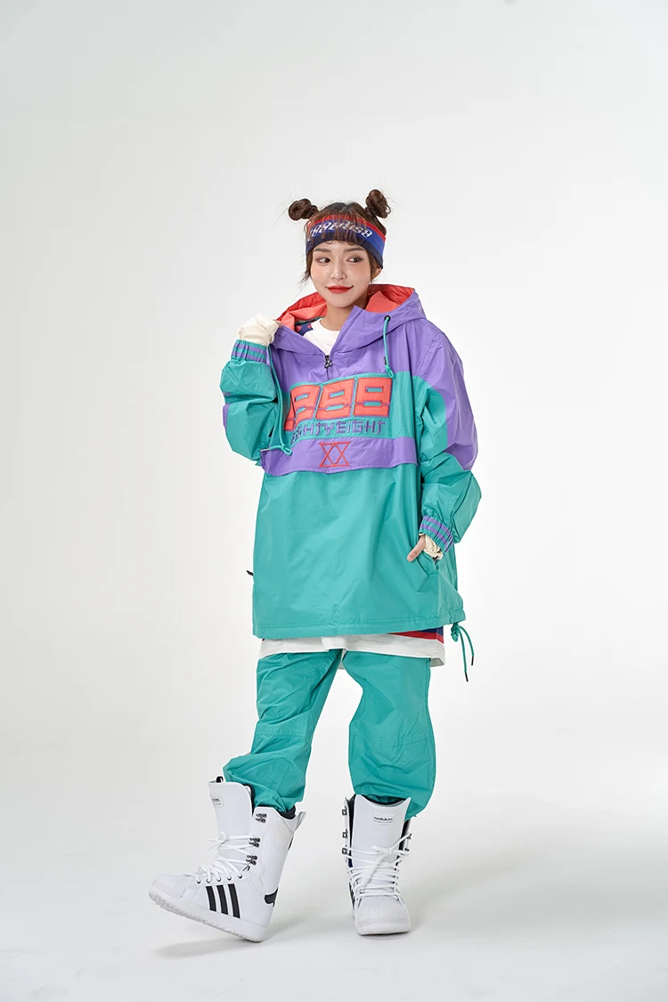 Новый Зимний лыжный костюм для женщин и мужчин теплая одежда куртка катания на