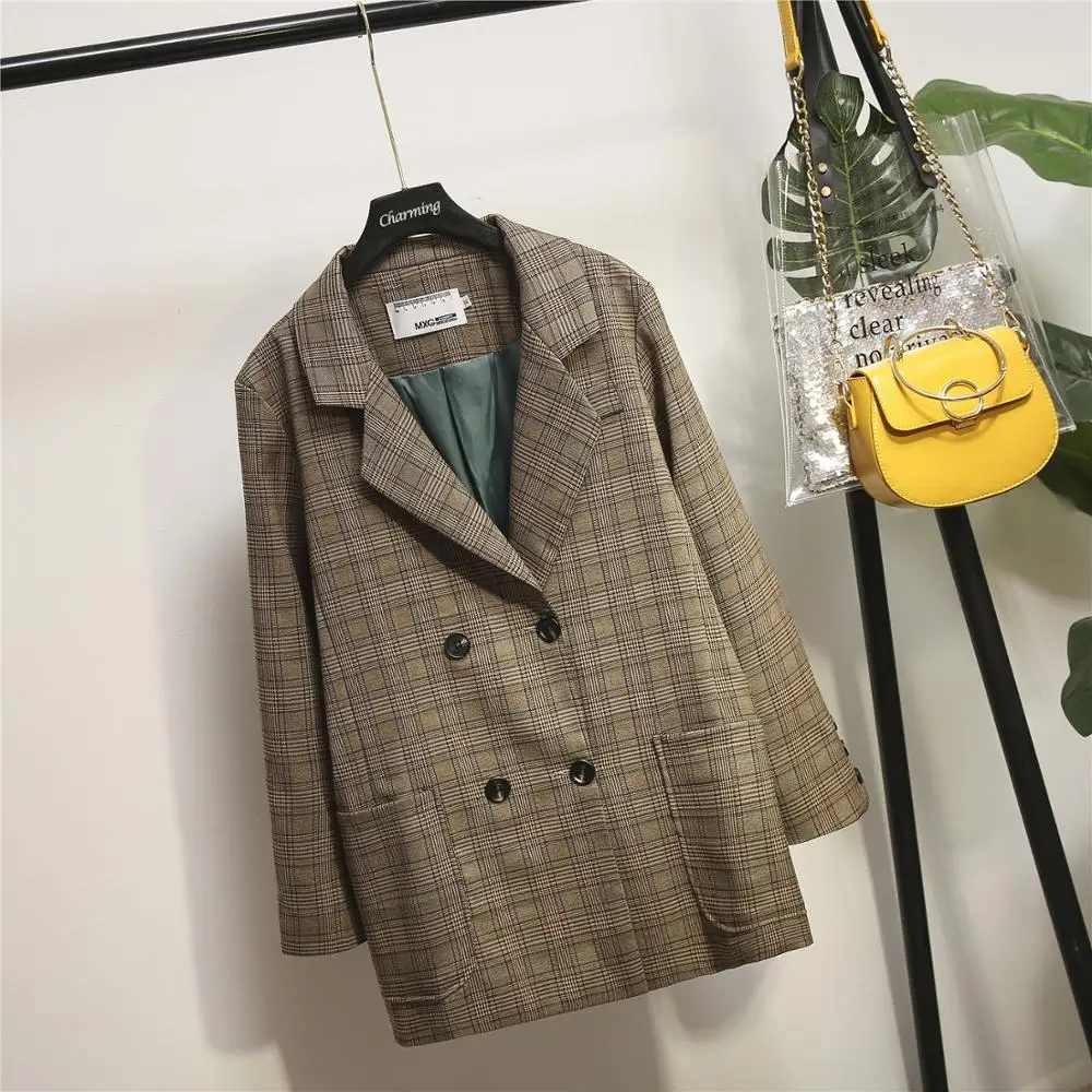 Новый 2021 весна осень размера плюс пиджак блейзер для мальчика женщин большой