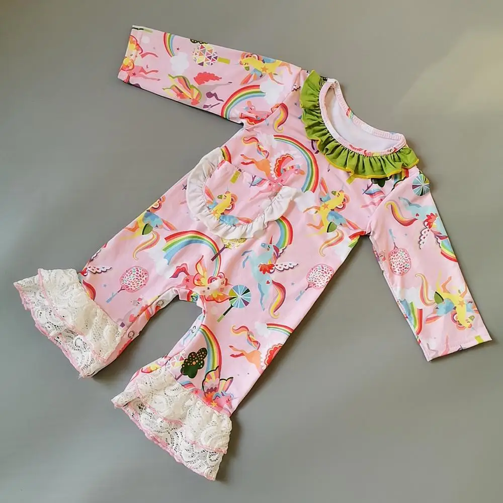 Новинка весна лето 2021 комбинезоны для новорожденных с изображением розовой