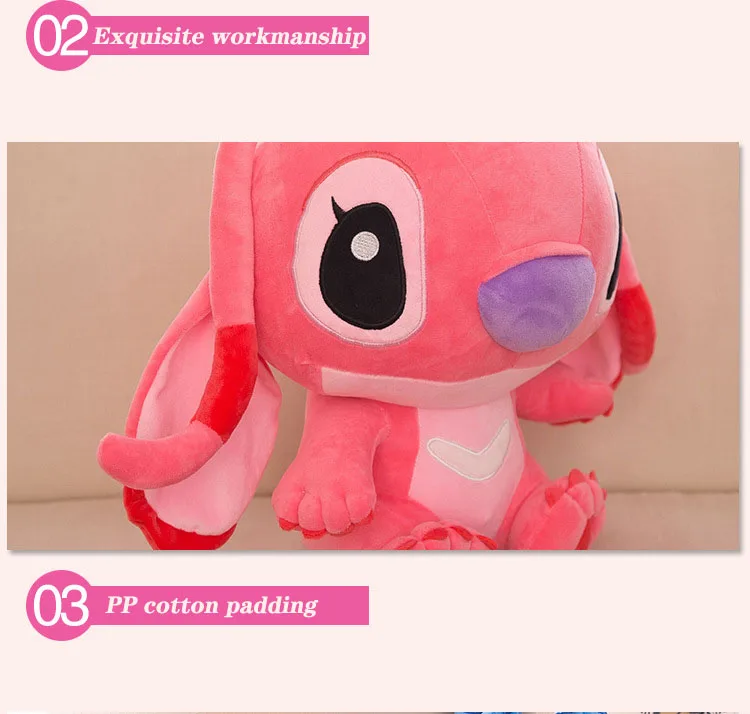 20-80 см аниме Лило и Ститч детские игрушки Kawaii Ститч плюшевые игрушки куклы милые Стич мягкие игрушки для детей подарок на день рождения