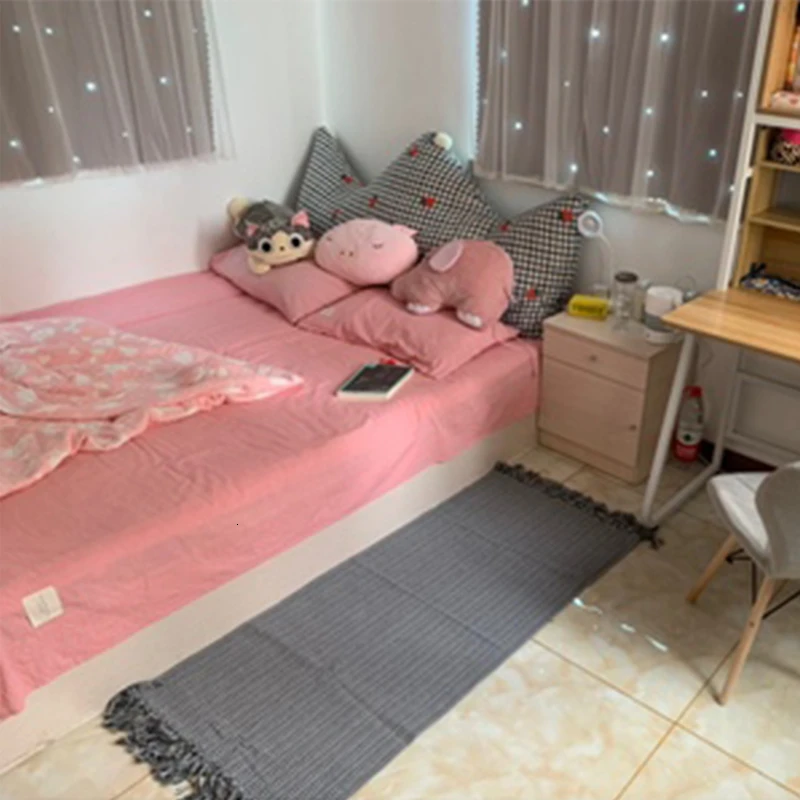 Ретро-ковер для дивана гостиной спальни ковер хлопок кисточки окрашенная пряжа