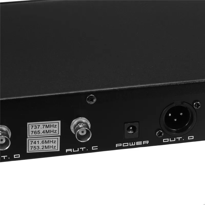 Профессиональный UHF беспроводной микрофон 4-канальный 4 беспроводной ручной микрофон Kraoke вечерние принадлежности кардиоидный микрофон