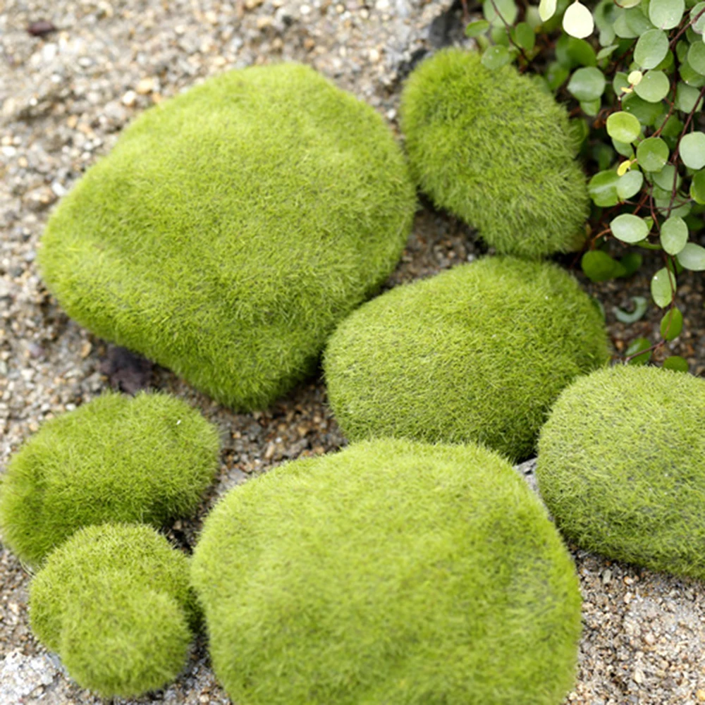 8 шт. искусственные свежие мховые шарики сказочные садовые миниатюры украшения