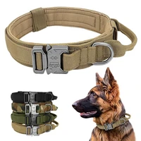 medium large dog collars military tactical dog collar leash set walking pet training dog collar german shepherd training hunting