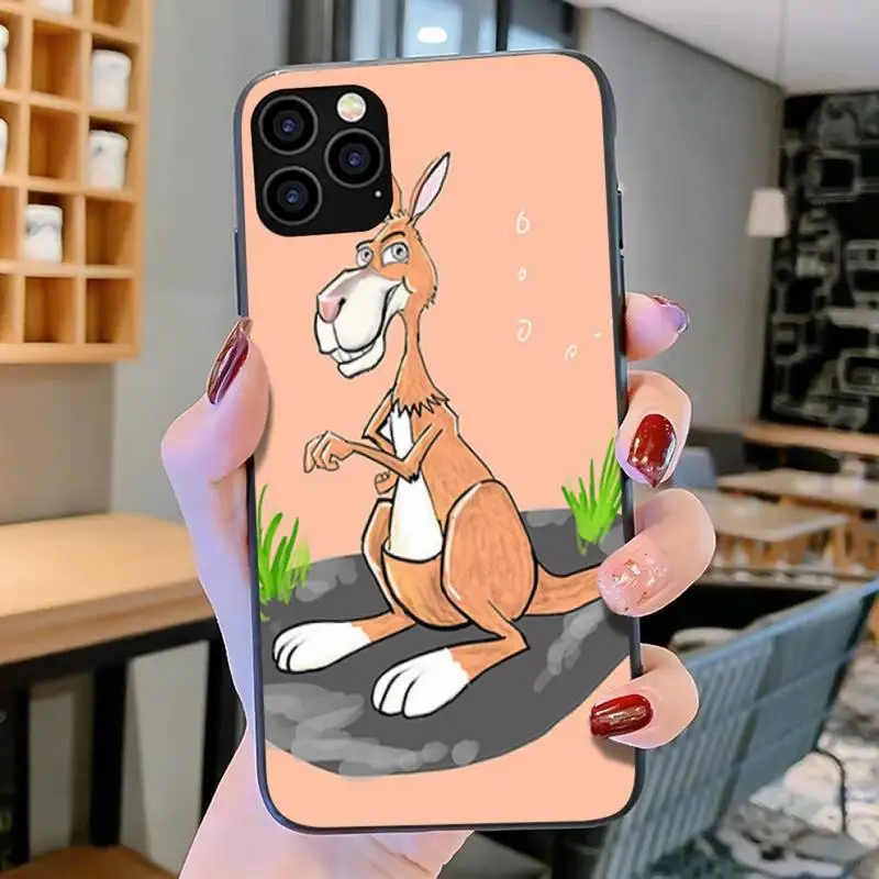 Милый чехол для телефона кенгуру iPhone 11 12 Pro mini pro XS MAX 8 7 6 6S Plus X 5S SE 2020 XR | Мобильные