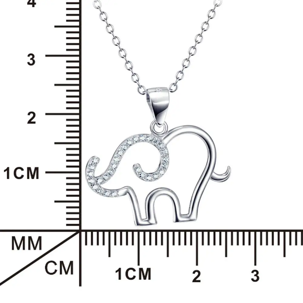 Ожерелье из серебра 925 пробы с подвеской в виде слона | Украшения и аксессуары