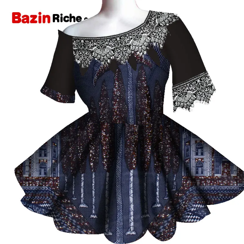 Африканские Женские топы и блузки 2021 с коротким рукавом элегантные деловые