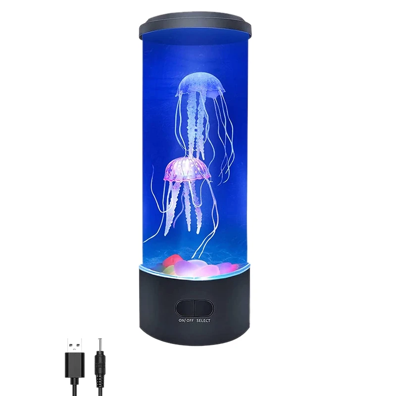 

Lava Lamp,3D Lifelike Jellyfish Aquarium Tank Table Lamp, Futuristic Decor Mood Lamp for Room Mood Light for Relax