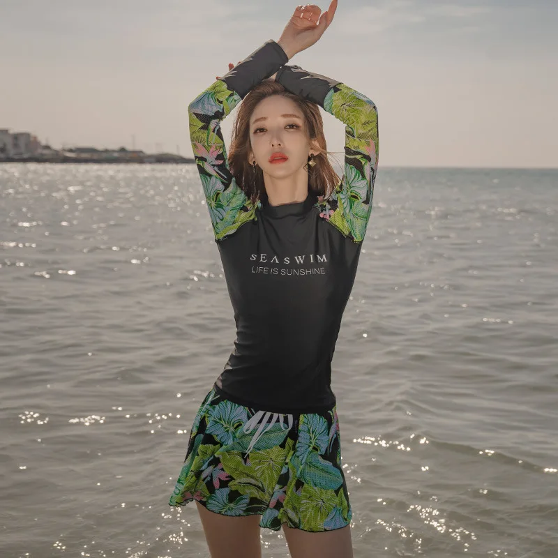 Женское платье для плавания костюм серфинга с высокой талией Спортивная юбка