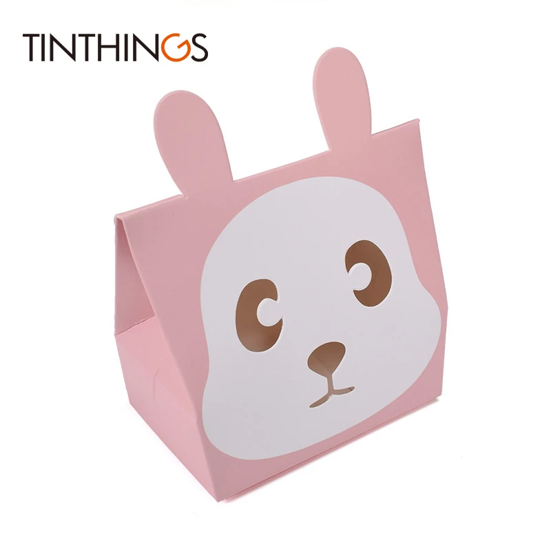 100 шт. бумажные пакеты в виде шоколадного медведя кролика|Подарочные сумки и