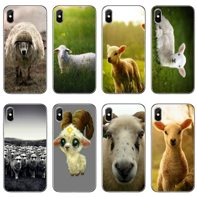 Мягкий силиконовый чехол для телефона с милой овечкой iPhone 11 Pro XS Max XR X 8 7 6 6S Plus 5 5S SE