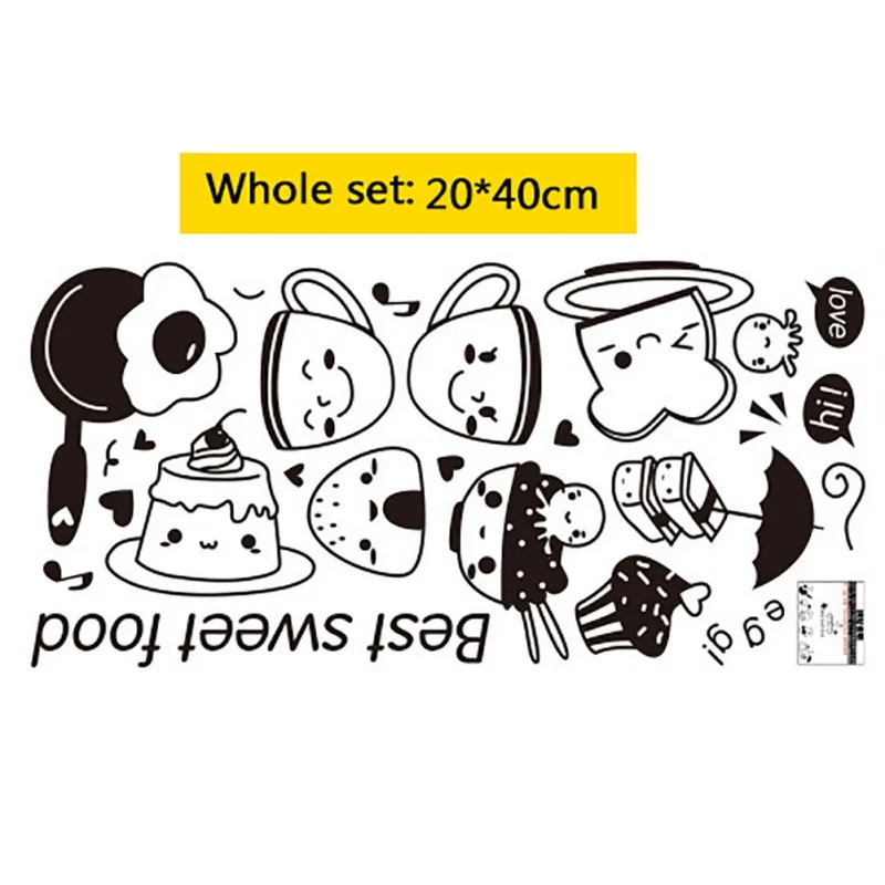 &quotСделай сам&quot Happy Western пища наклейки на стену декоративный узор самоклеящиеся