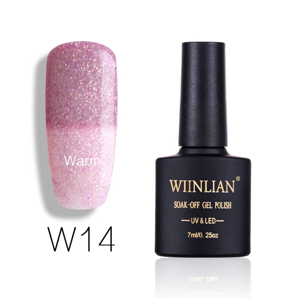 Модный женский отмачиваемый Гель лак для ногтей изменение цвета Сделай Сам