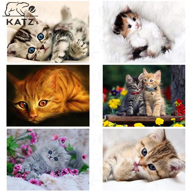 

Cute Cat Diamond Painting Animal Embroidery Crossing Diy Pet Mosaic Picture Adult Children Handmade Cross Stitch Home Decoration