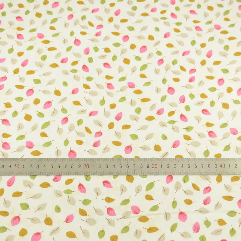 Booksew Telas печатный лист Tecido хлопок лоскутный светильник Желтый Ткань краситель лоскутное шитье простые материалы Tecido Tissu