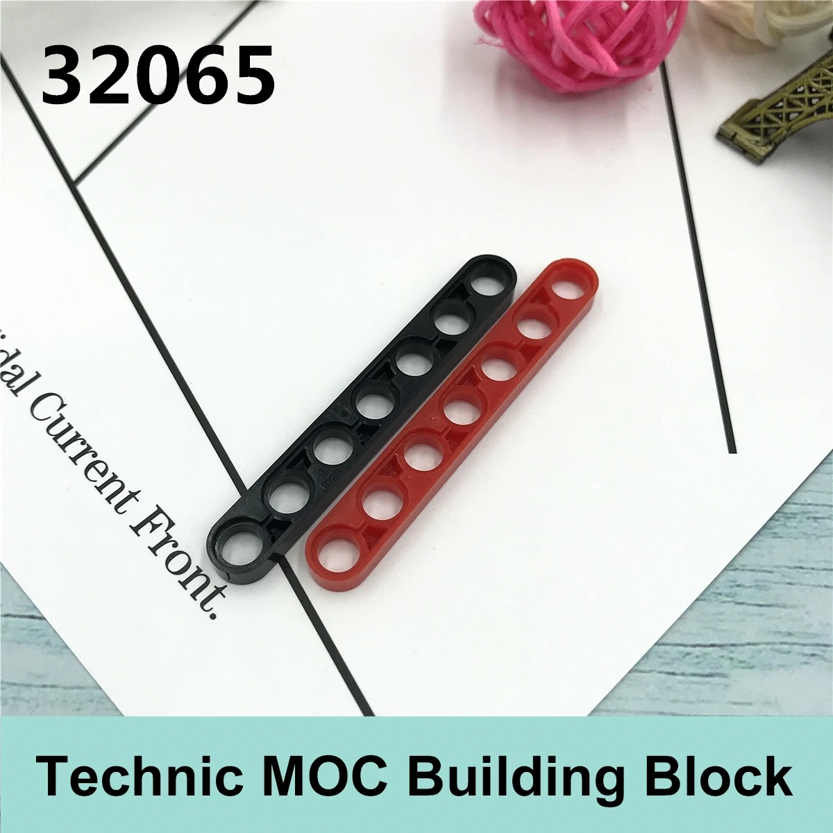 

10PCS Technology Building Blocks Parts Compatible with Major Brand Technology Moc Parts 32065 1x7 Thin Gifts Toys