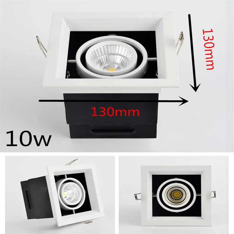Duplo бруски возможно ser escurecido светодиодные светильники luz do ponto 10 Вт 20 30 ac85-240V teto recesso