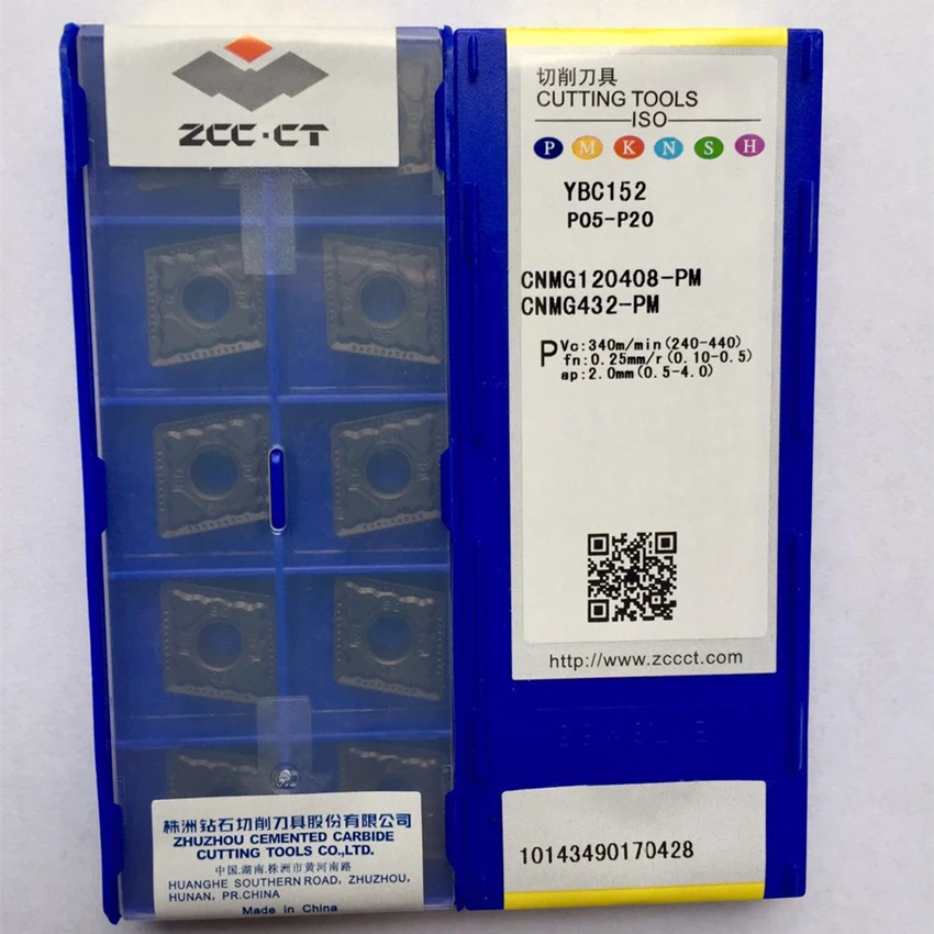 

ZCC.CT CNMG120404-PM YBC152/CNMG120408-PM YBC152/CNMG120412-PM YBC152 CNMG431 CNMG432 CNMG433 CNC carbide inserts 10PCS/BOX