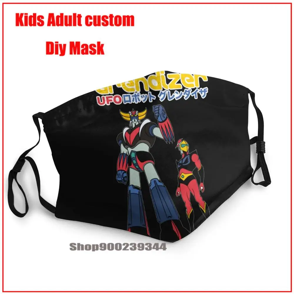 Grendizer Ufo Robot mascarillas con filtro estampadas не для защиты от вирусов хлопковая маска лица рта