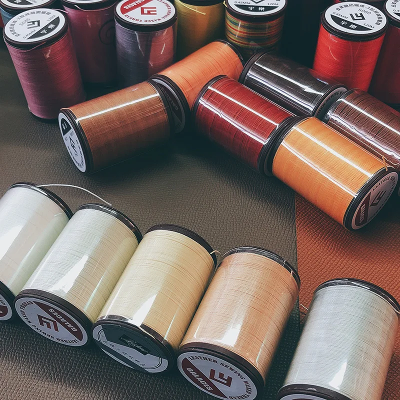 Круглая швейная восковая нить для кожаного браслета 0 65 мм 60 метров | Дом и сад