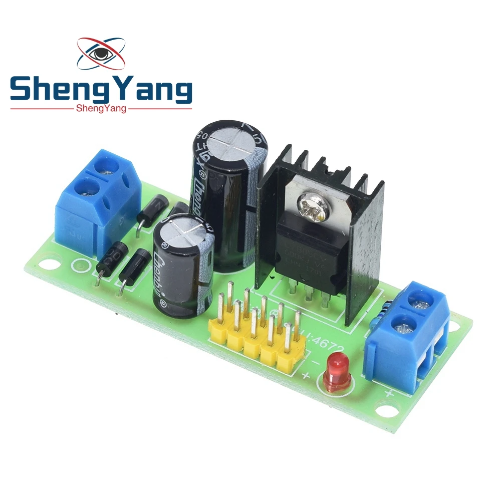 Шэньян L7805 LM7805 понижающий преобразователь доска 7 5 V 20V 5V Регулятор модуль питания