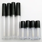 2810 шт. серии 310 мл с толстыми стенками прозрачный блеск для губ трубка кисть контейнер для упаковки косметических инструментов с герметичные Внутренняя крышка