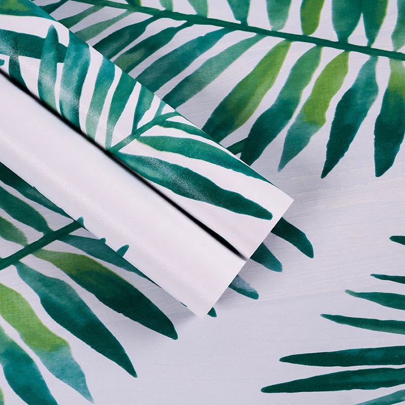 

3D Tropical Leaves Wallpaper Mural Kidroom Living Room Bedroom Modern Home Decor For Walls Vinyl Self Adhesive Contact Paper