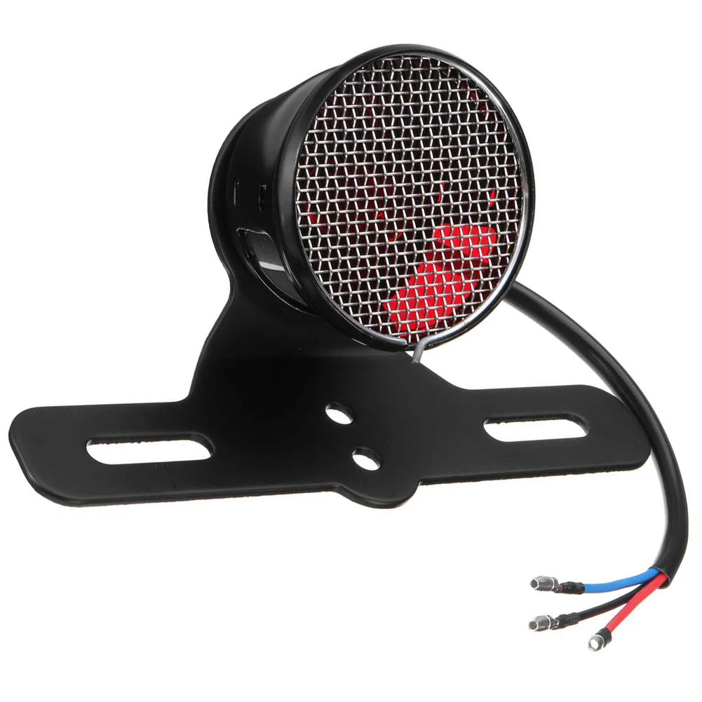 

LED Rear Brake Light Tail Stop Signal License Plate Lamps For Cafe Racer Bobber Universal Motorcycle
