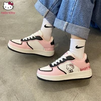 original hello kitty womens shoes pink cute board shoes kawaii student sports casual shoes