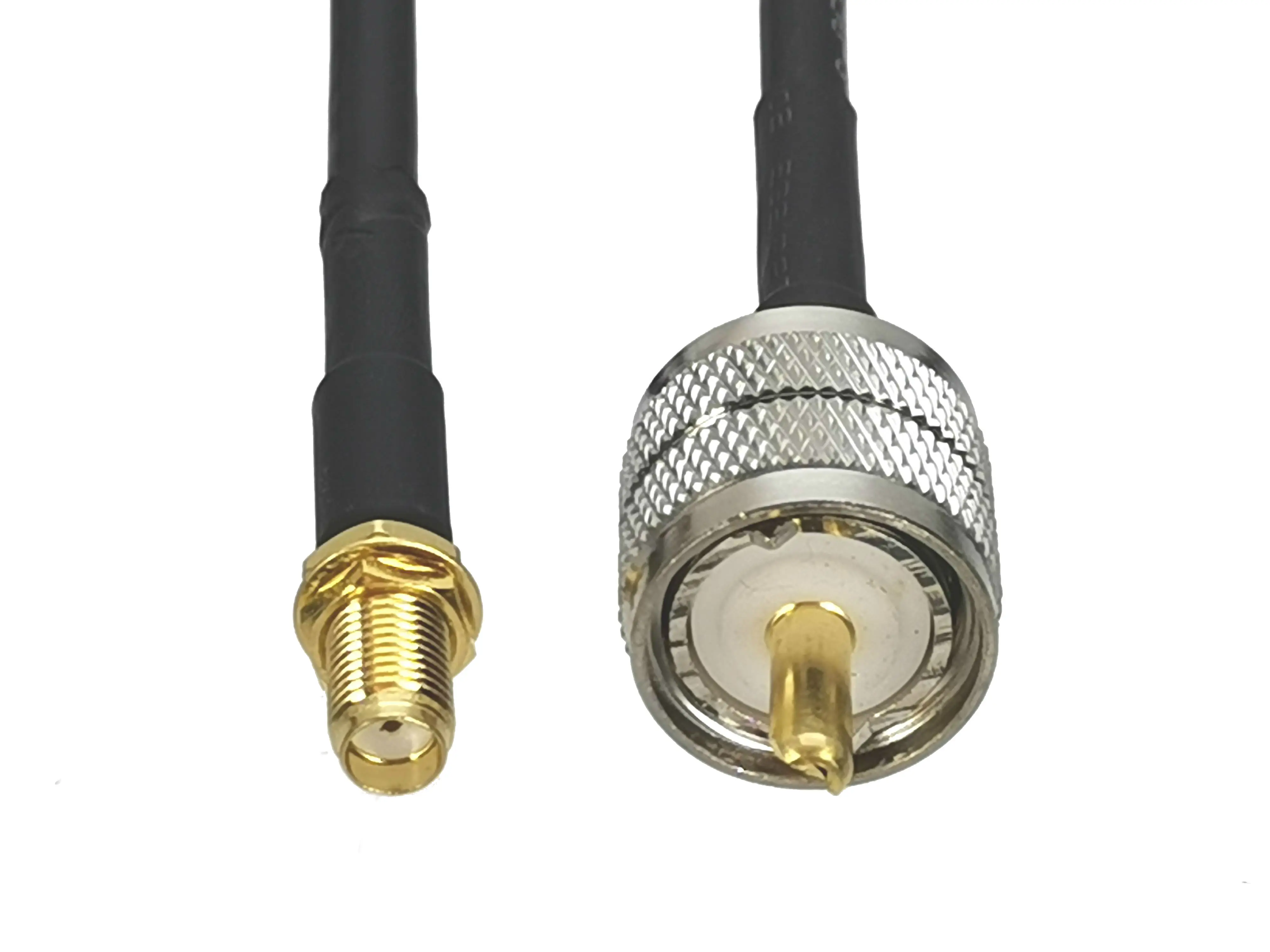 1 шт. RG58 UHF PL259 штекер к гнездовой разъему SMA перегородка RF Коаксиальная лампа для