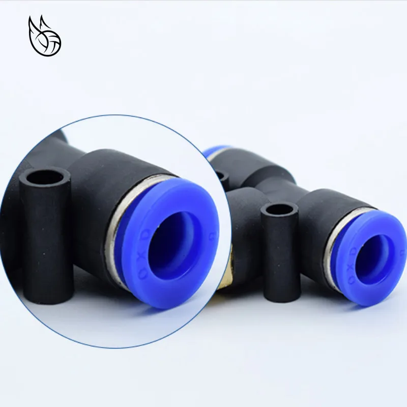 Пневматический соединитель PB Т образный штуцер для шланга 4 мм 6 8 10 12 1/8 дюйма 1/4 M5