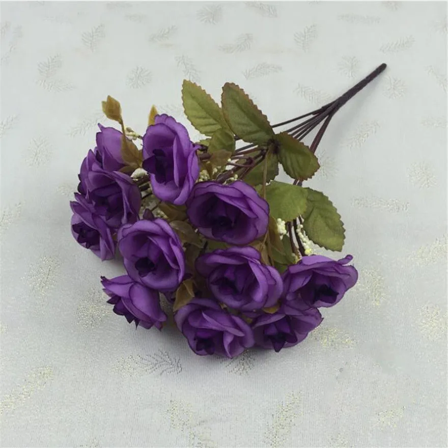 Лучшие продажи красивая Роза Пион Искусственные Шелковые цветы маленькие белые