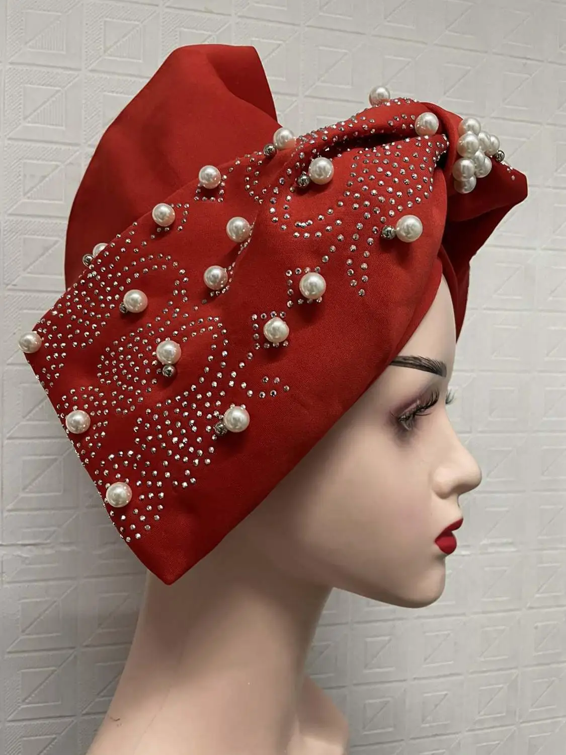 Последний дизайн Африканский автомобильный головной убор Gele нигерийская