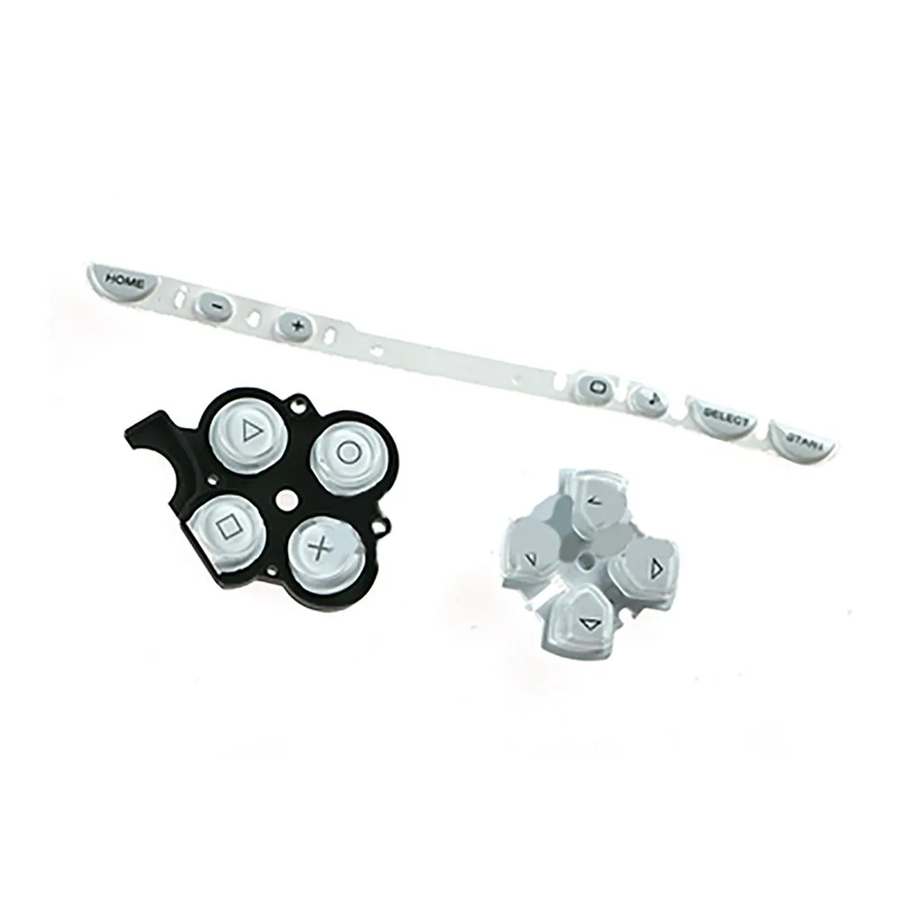 

Button Kit Left Right Function Buttons Right Conductive Adhesive Cross Key Volume Bar for PSP2000 Game Controller