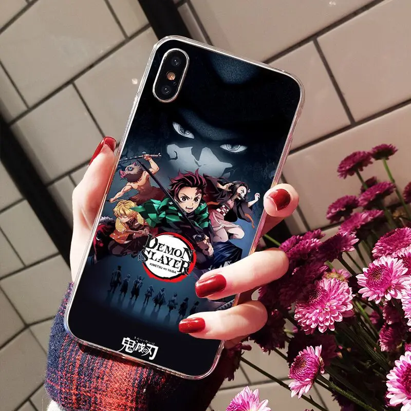 Yinuoda Demon slayer Ультратонкий чехол для телефона с мультяшным рисунком Apple iPhone 8 7 6 6S Plus