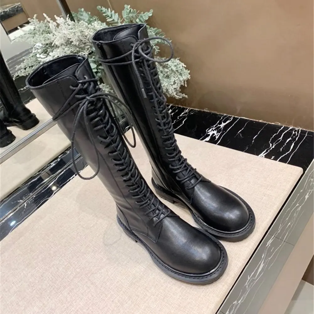 Брендовая водонепроницаемая обувь из натуральной кожи женские Ботинки martin на