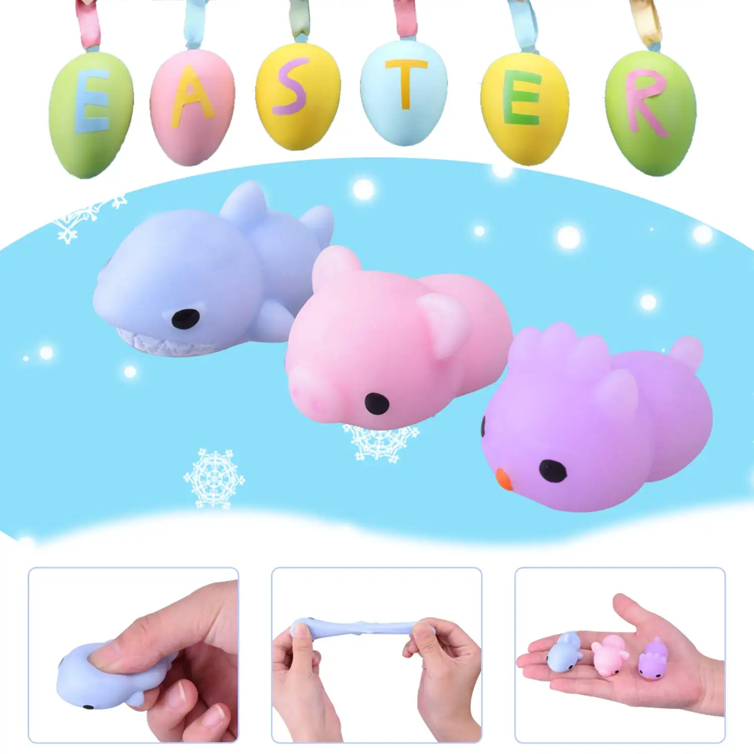 Мягкий Моти для детей, вечеринка, сувениры Kawaii, мягкий мини-пакет Moj, сжимает для снижения тревожности, уровня стресса, игрушки, подарки на Пасху
