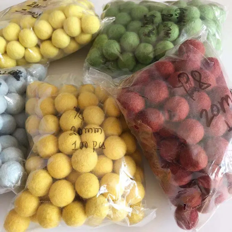 10 шт. DIY ювелирные изделия ручной работы материал шерсть войлочные цветные