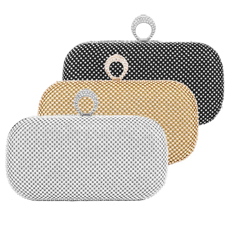 Серебряная блестящая вечерняя сумка ручной работы сумочка кошелек для свадебной