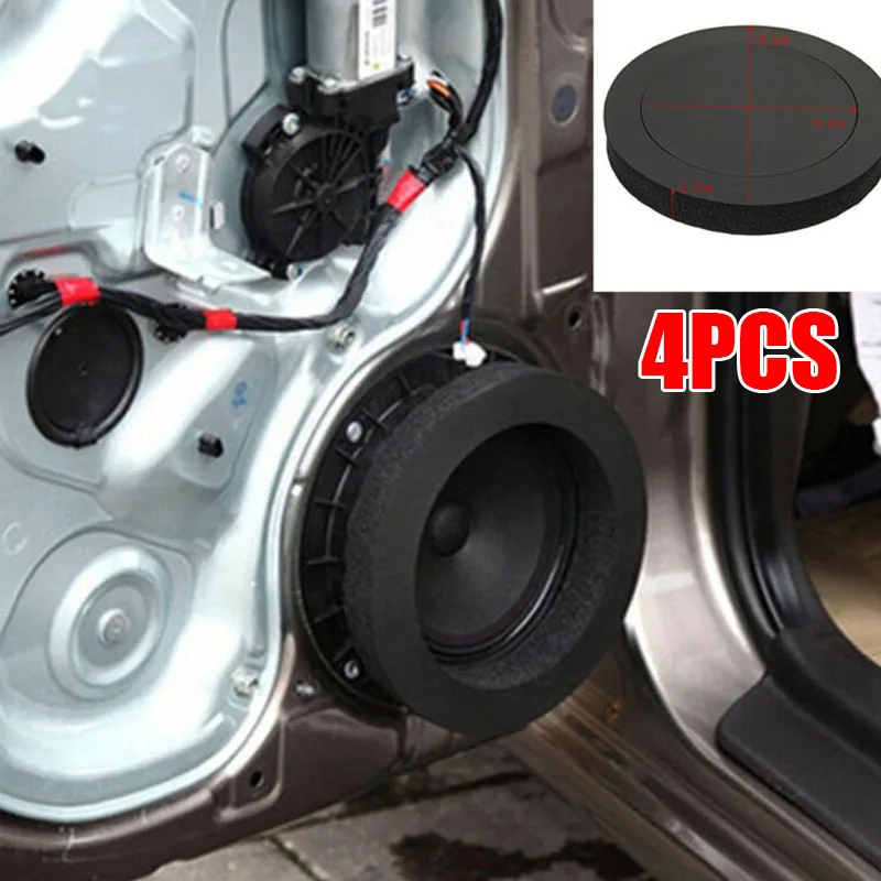 

Rubber foam Insulation Cotton Interior 4pcs Bass Soundproof Accessories