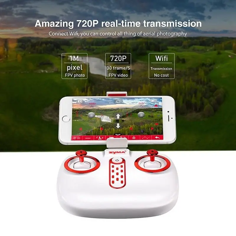 RC Квадрокоптер SYMA X5UW с wifi камерой FPV Профессиональный Дрон 720P передача в реальном времени RC вертолет