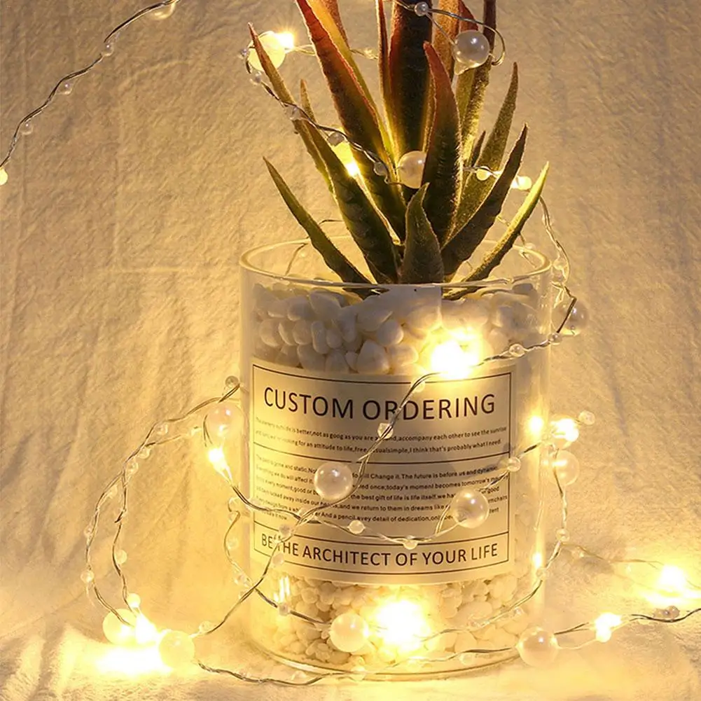 Гирлянда из медной проволоки с питанием от аккумулятора/USB 20 светодисветодиодный