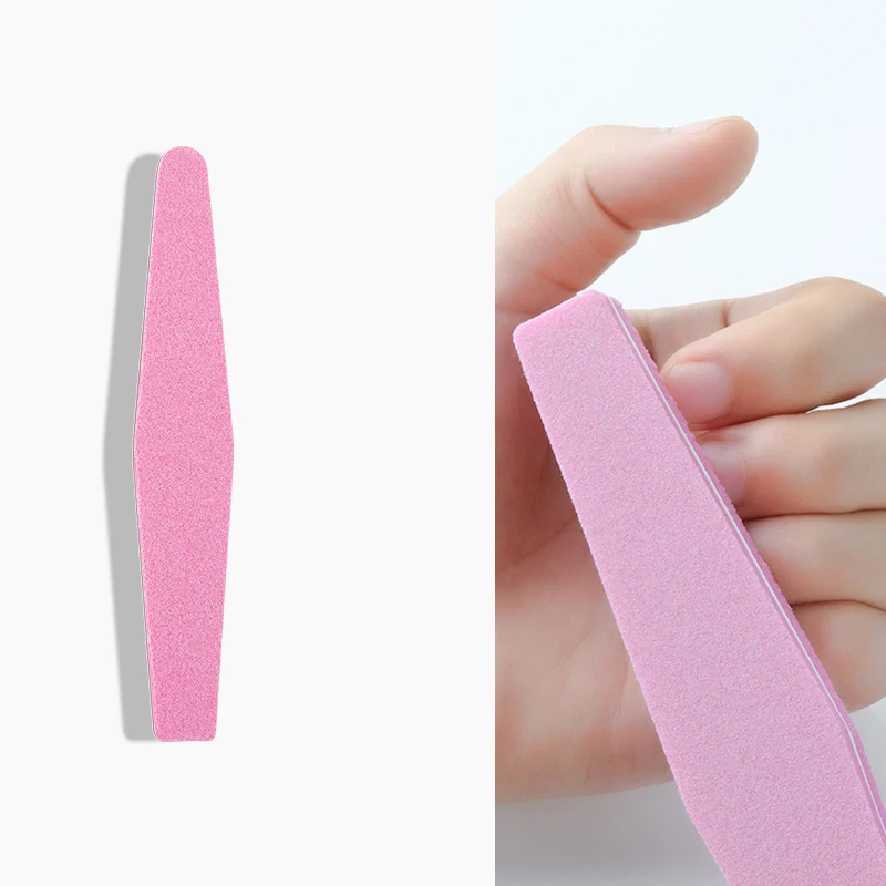 Профессиональные двухсторонние пилочки для ногтей 3 шт./лот розовый буфер