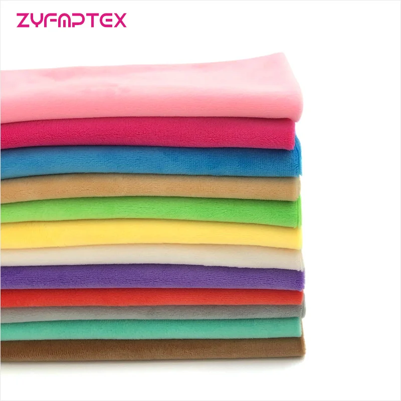 ZYFMPTEX 1 шт. Minky ткани для шитья сделай сам домашний текстиль игрушек плюшевая ткань