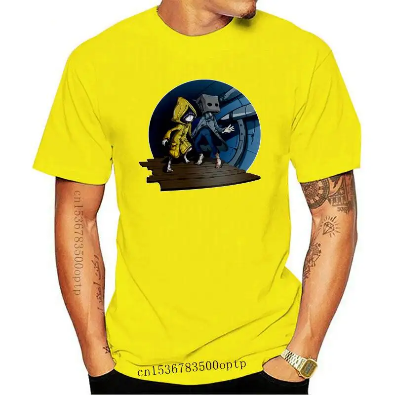 

New Mono and Six Little Nightmares Game Tshirt Casual Punk T shirt Streetwear Homme Pure Cotton Fashion Short Sleeve Tops