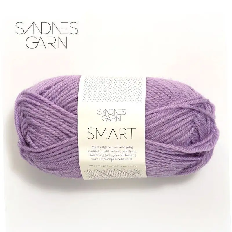 SANDNES SMART импорт из Норвегии чистая шерсть плотная линия для малышей шарф свитер