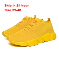 running shoes man trainers sport shoes outdoor walkng jogging shoes trainer athletic shoes male men sneakers yellow socks shoes