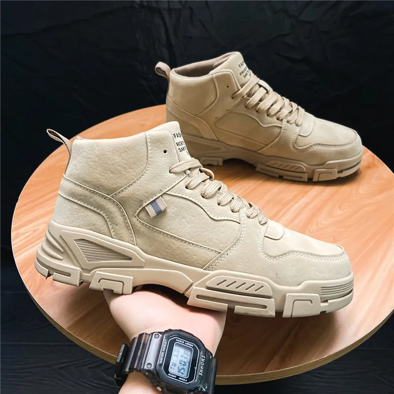 

Martin Boots High-top Men's Shoes Autumn and Winter Athletic Shoe Type Sports Type Heel Type Closure Type Shoe Width Style Fit